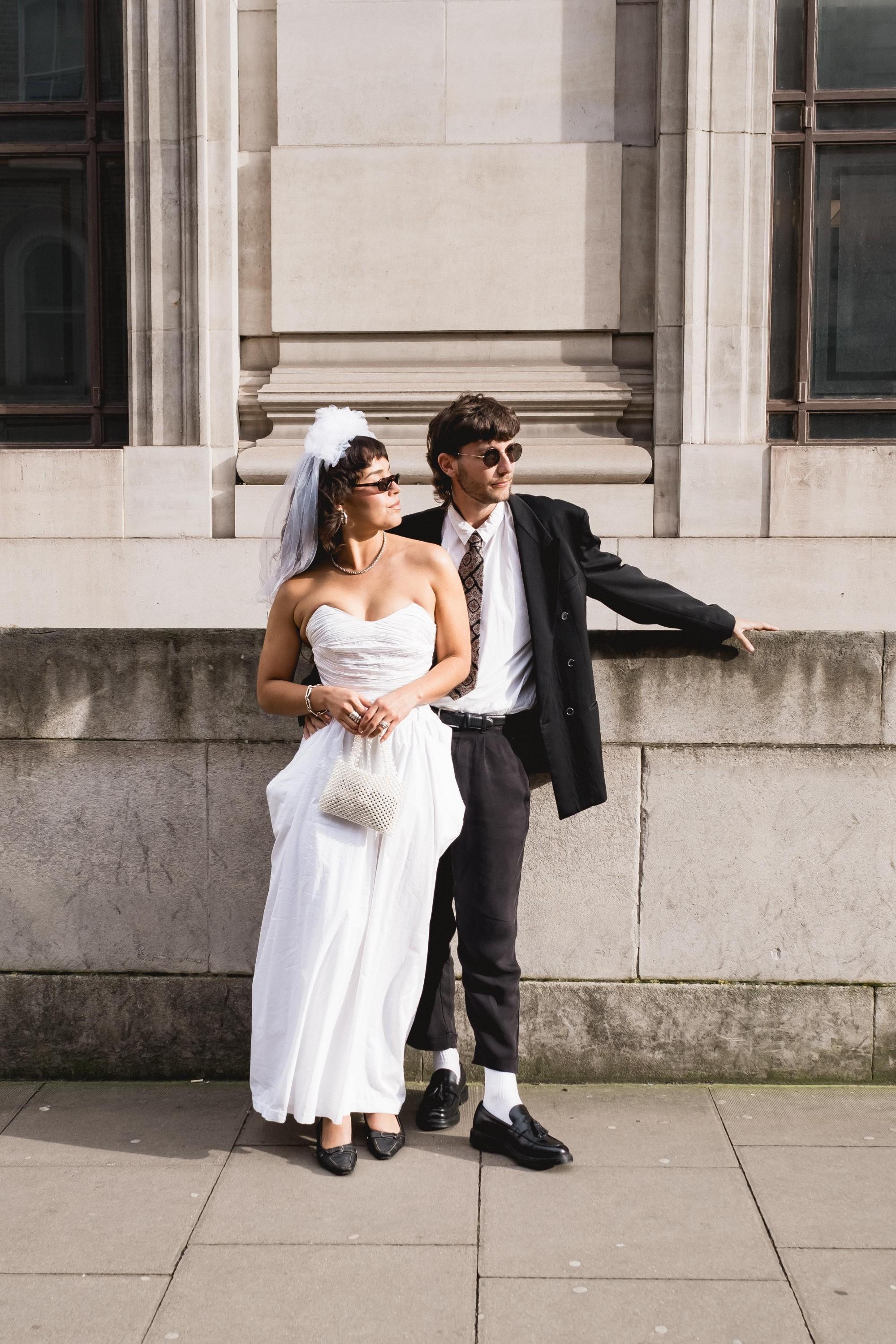 Maggie & Angus | London Elopement | Embankment